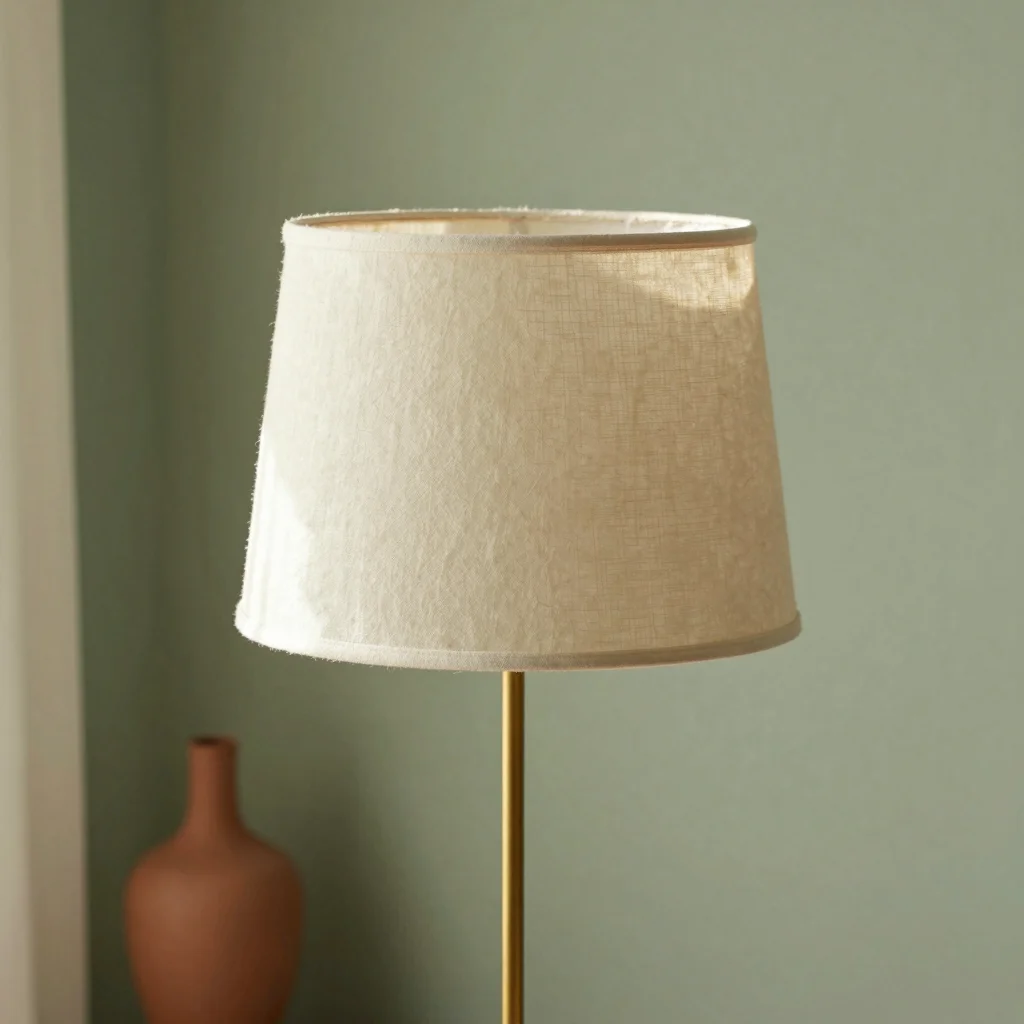 Linen Drum Lamp Shade