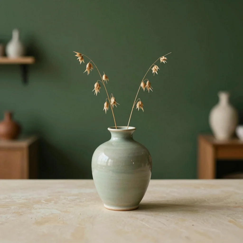 Sage Hand-Thrown Vase