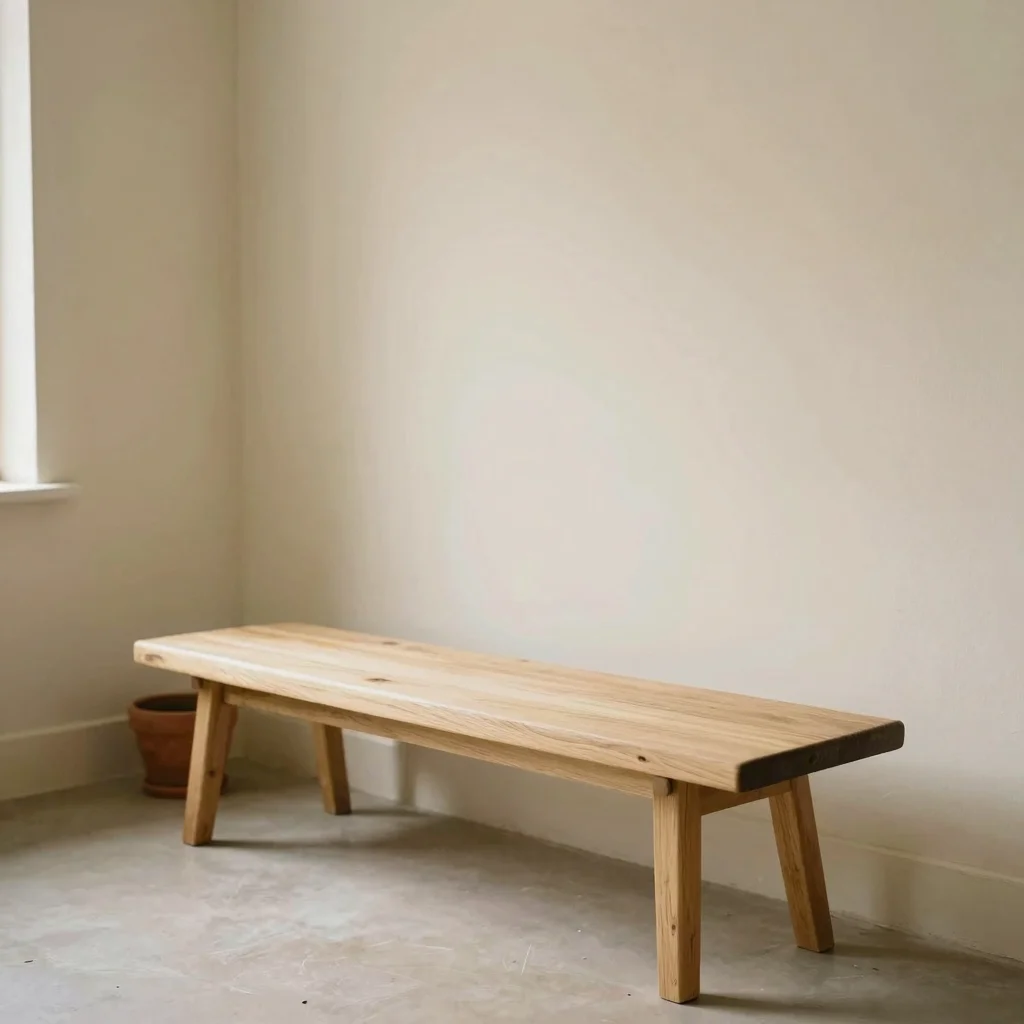 Low Oak Bench